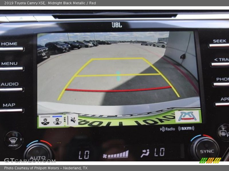 Midnight Black Metallic / Red 2019 Toyota Camry XSE