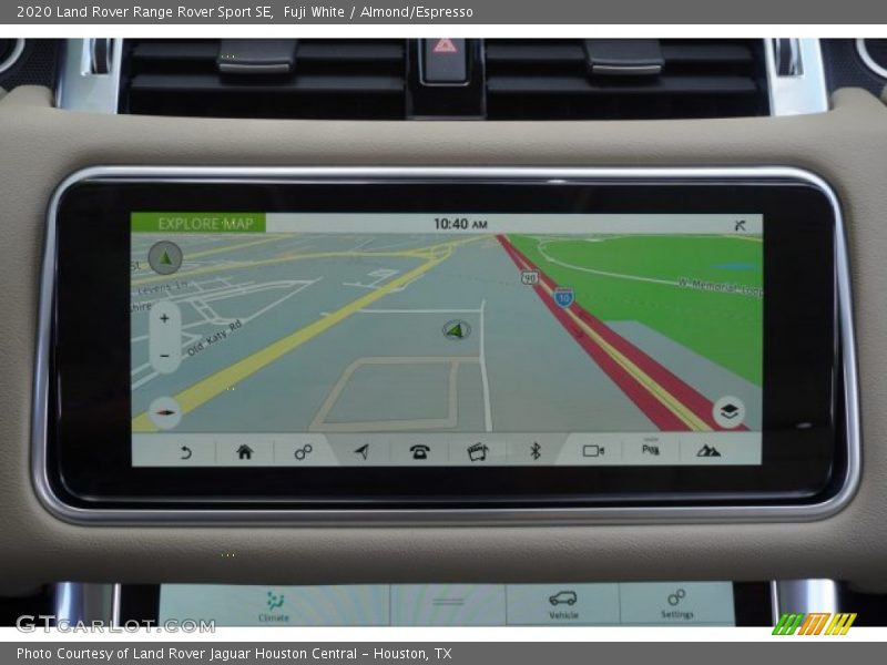 Navigation of 2020 Range Rover Sport SE