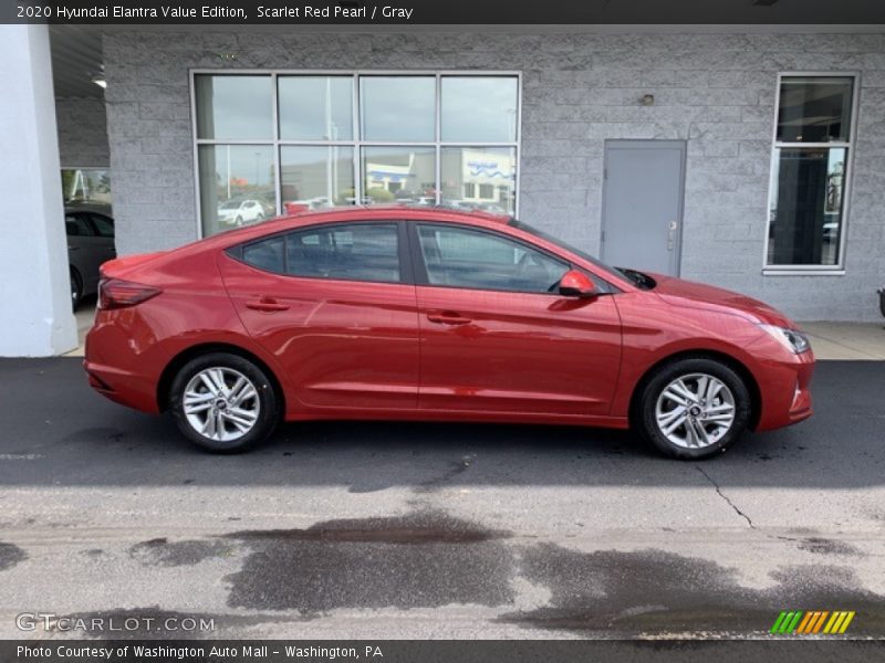 Scarlet Red Pearl / Gray 2020 Hyundai Elantra Value Edition