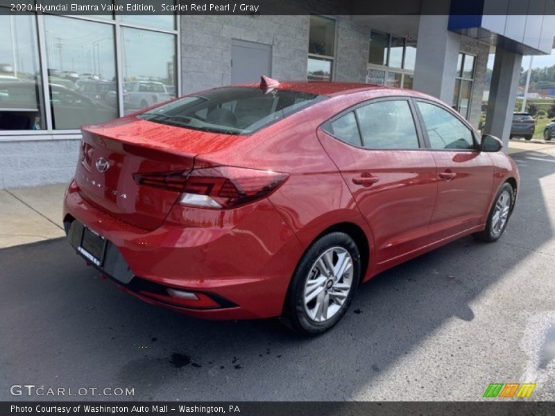 Scarlet Red Pearl / Gray 2020 Hyundai Elantra Value Edition