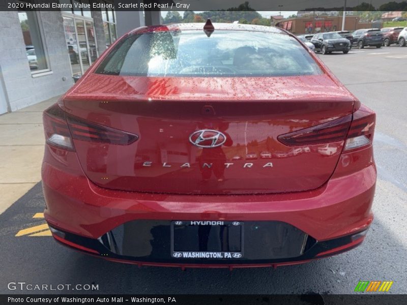 Scarlet Red Pearl / Gray 2020 Hyundai Elantra Value Edition