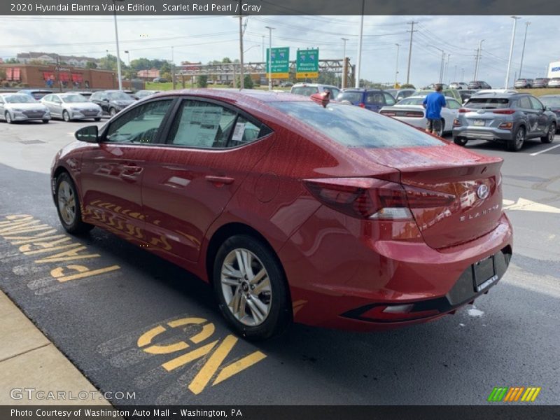 Scarlet Red Pearl / Gray 2020 Hyundai Elantra Value Edition