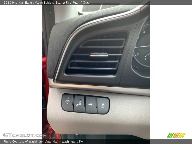 Scarlet Red Pearl / Gray 2020 Hyundai Elantra Value Edition