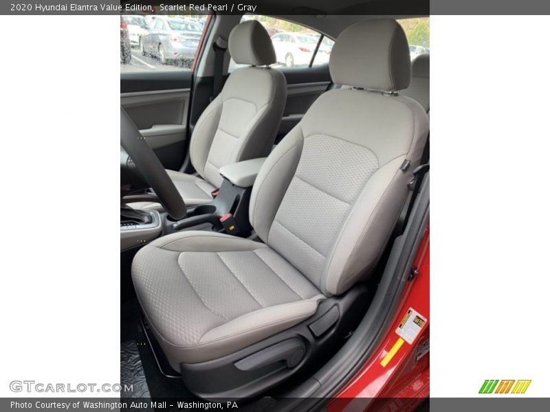 Scarlet Red Pearl / Gray 2020 Hyundai Elantra Value Edition