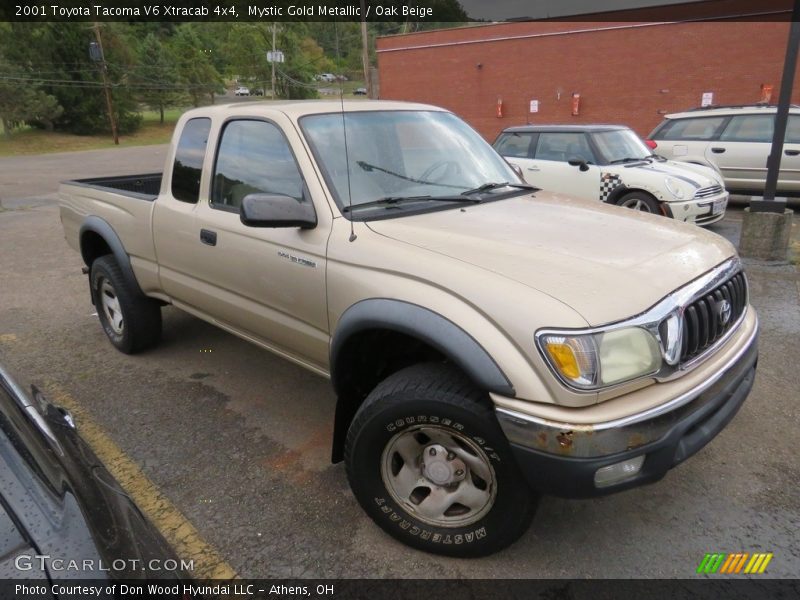Mystic Gold Metallic / Oak Beige 2001 Toyota Tacoma V6 Xtracab 4x4