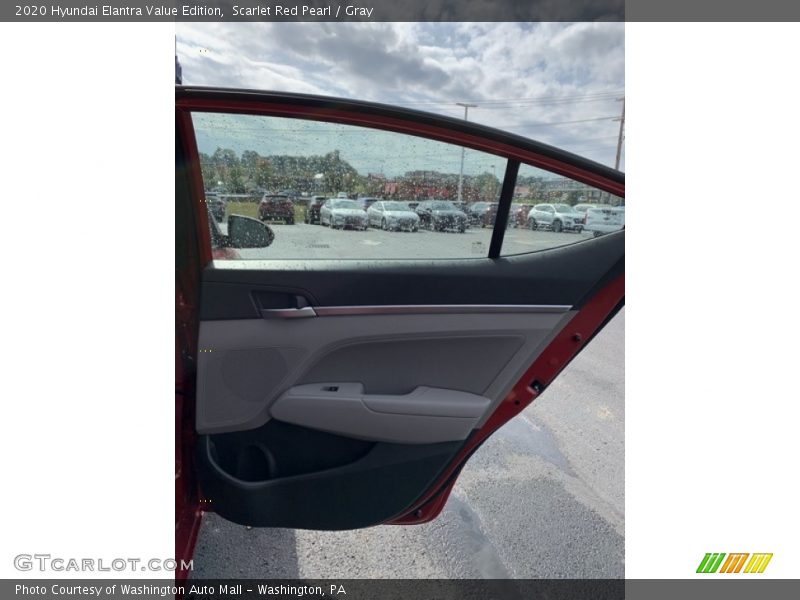 Scarlet Red Pearl / Gray 2020 Hyundai Elantra Value Edition