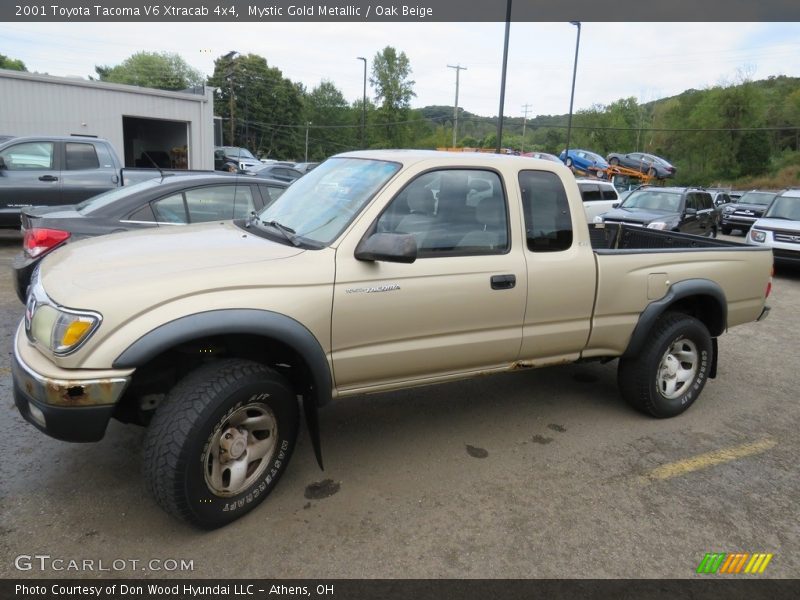 Mystic Gold Metallic / Oak Beige 2001 Toyota Tacoma V6 Xtracab 4x4