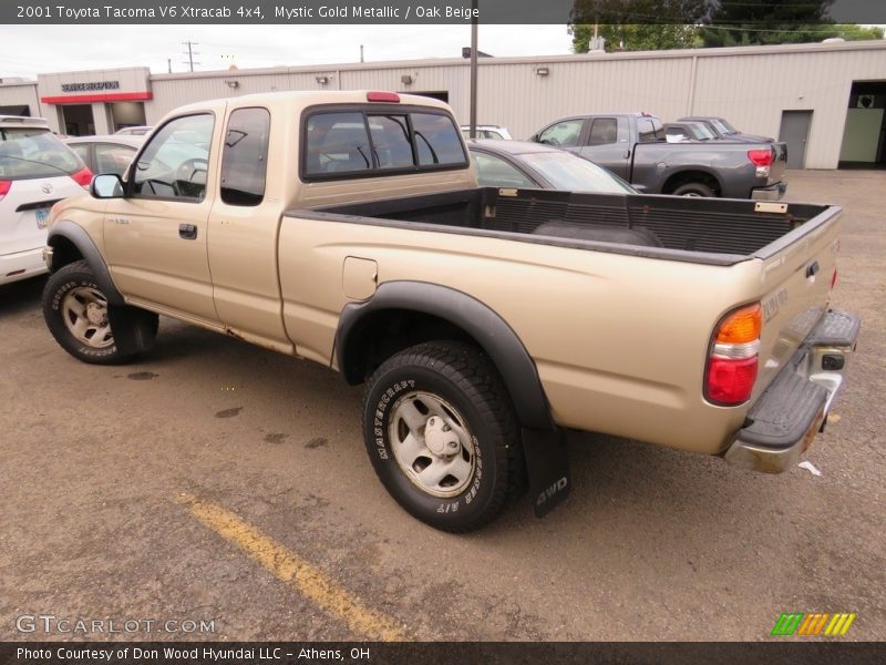 Mystic Gold Metallic / Oak Beige 2001 Toyota Tacoma V6 Xtracab 4x4