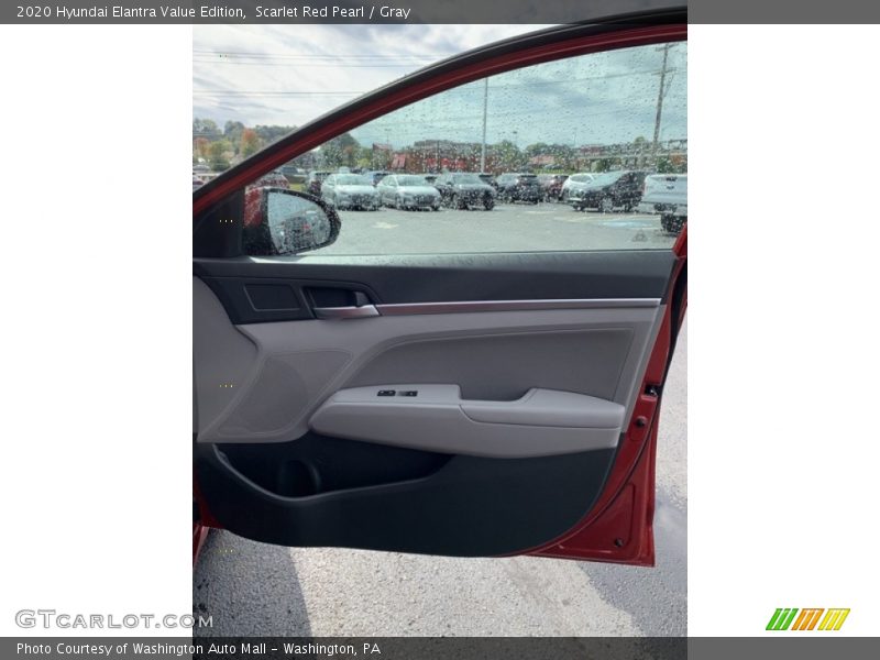 Scarlet Red Pearl / Gray 2020 Hyundai Elantra Value Edition