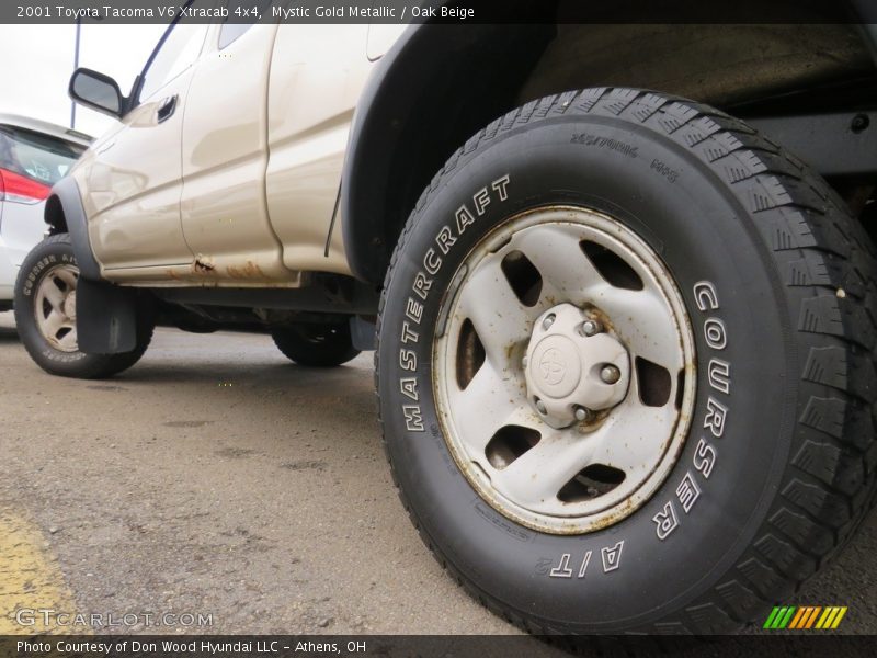 Mystic Gold Metallic / Oak Beige 2001 Toyota Tacoma V6 Xtracab 4x4