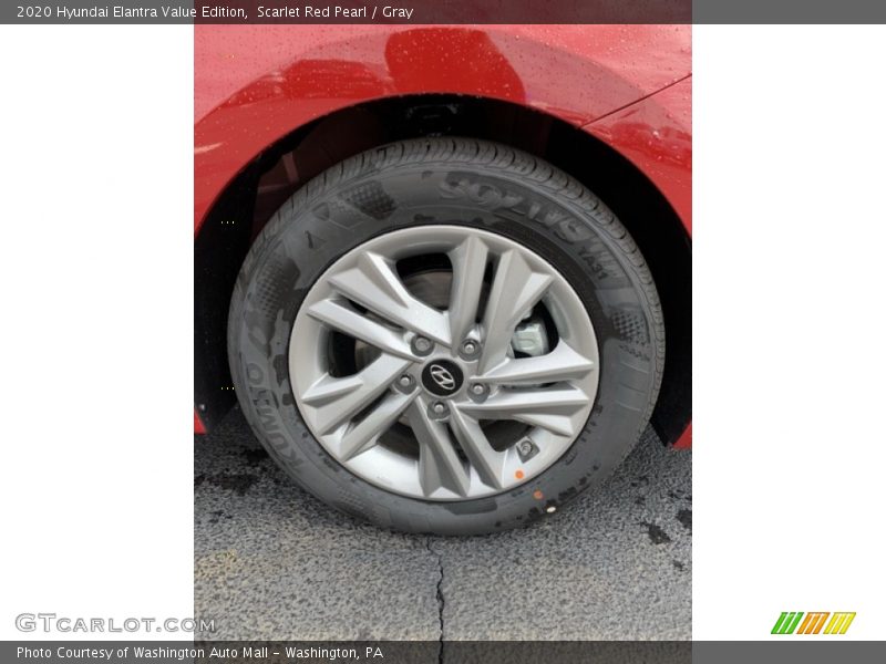 Scarlet Red Pearl / Gray 2020 Hyundai Elantra Value Edition