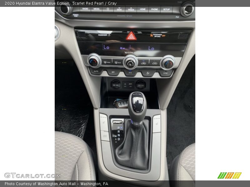 Scarlet Red Pearl / Gray 2020 Hyundai Elantra Value Edition