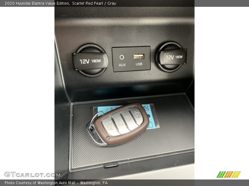 Scarlet Red Pearl / Gray 2020 Hyundai Elantra Value Edition