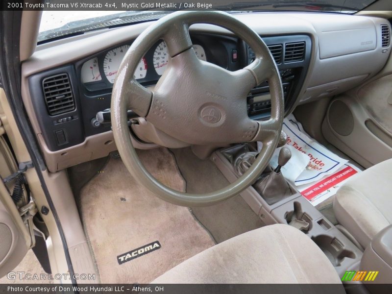 Mystic Gold Metallic / Oak Beige 2001 Toyota Tacoma V6 Xtracab 4x4