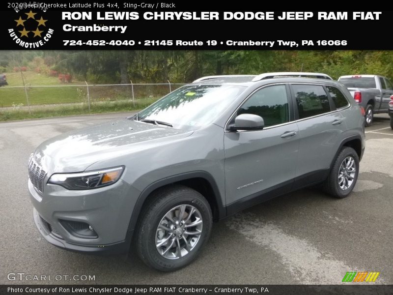 Sting-Gray / Black 2020 Jeep Cherokee Latitude Plus 4x4