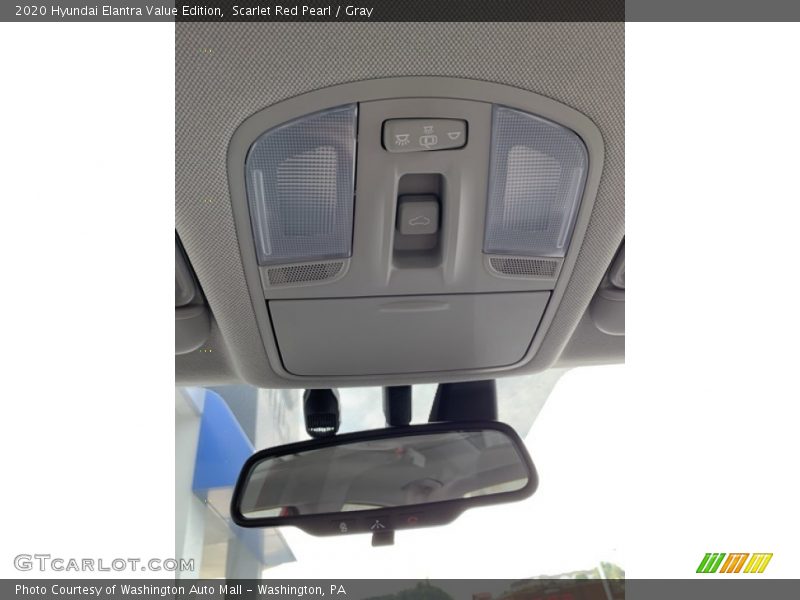 Scarlet Red Pearl / Gray 2020 Hyundai Elantra Value Edition