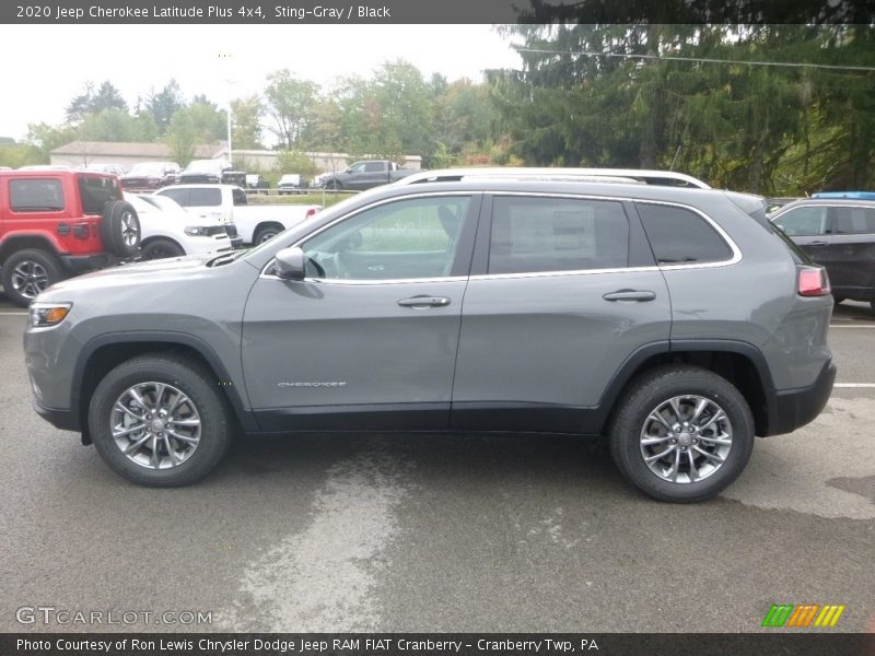 Sting-Gray / Black 2020 Jeep Cherokee Latitude Plus 4x4