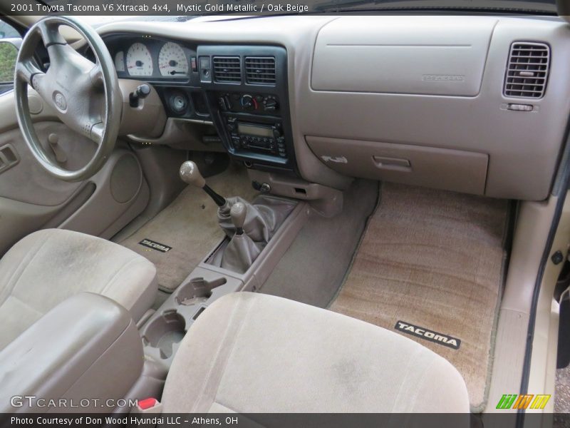 Mystic Gold Metallic / Oak Beige 2001 Toyota Tacoma V6 Xtracab 4x4