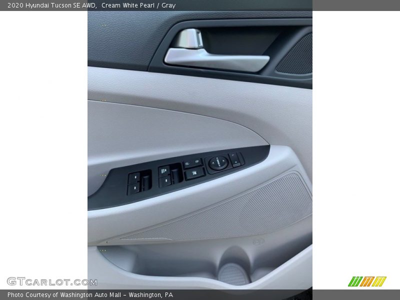 Cream White Pearl / Gray 2020 Hyundai Tucson SE AWD