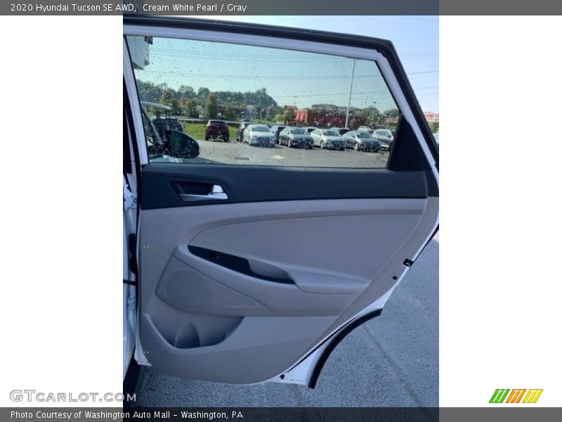 Cream White Pearl / Gray 2020 Hyundai Tucson SE AWD
