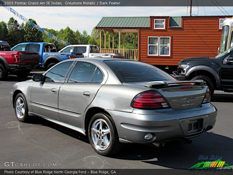 Greystone Metallic / Dark Pewter 2003 Pontiac Grand Am SE Sedan