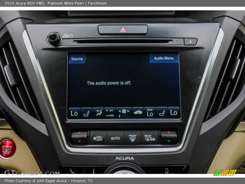 Platinum White Pearl / Parchment 2020 Acura MDX FWD