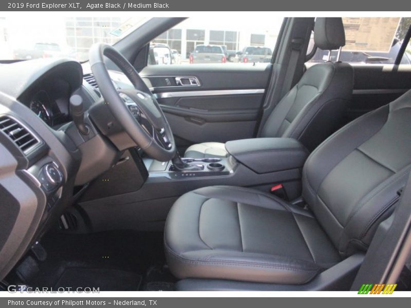 Agate Black / Medium Black 2019 Ford Explorer XLT