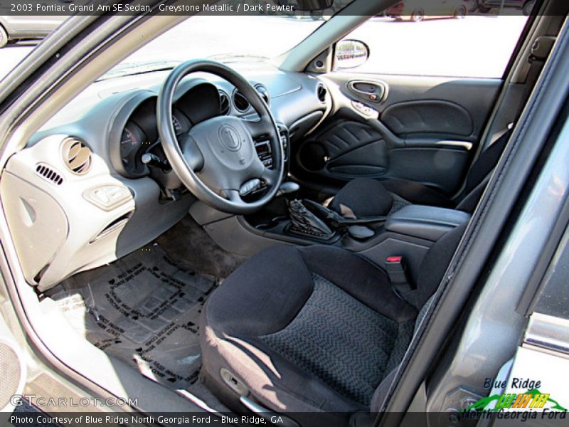 Greystone Metallic / Dark Pewter 2003 Pontiac Grand Am SE Sedan