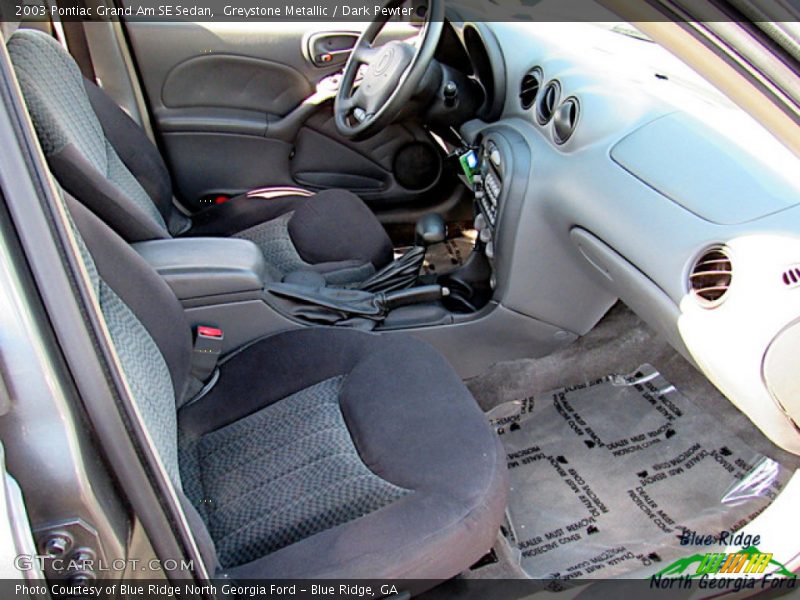 Greystone Metallic / Dark Pewter 2003 Pontiac Grand Am SE Sedan
