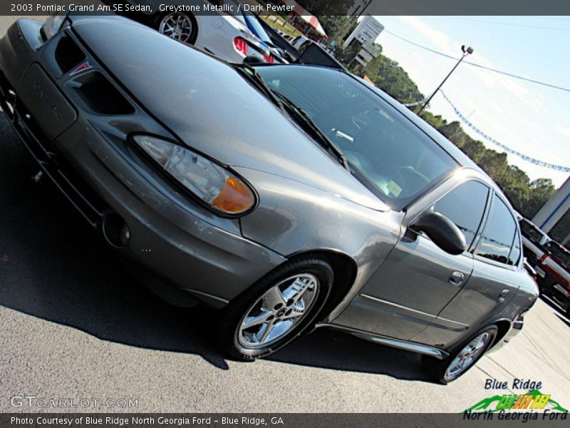 Greystone Metallic / Dark Pewter 2003 Pontiac Grand Am SE Sedan