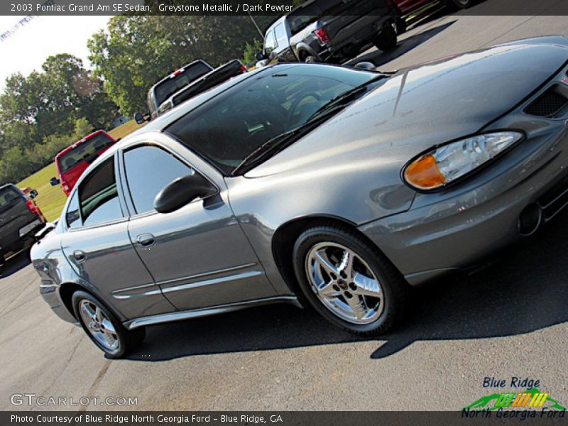 Greystone Metallic / Dark Pewter 2003 Pontiac Grand Am SE Sedan