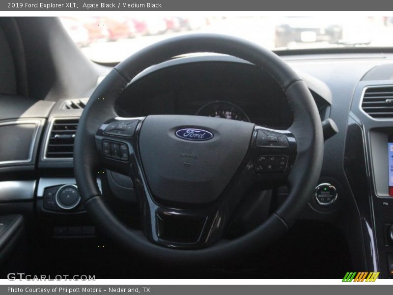 Agate Black / Medium Black 2019 Ford Explorer XLT