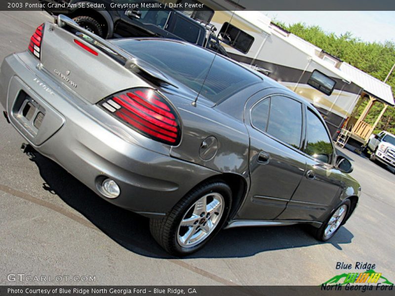 Greystone Metallic / Dark Pewter 2003 Pontiac Grand Am SE Sedan