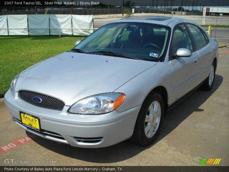 Silver Frost Metallic / Ebony Black 2007 Ford Taurus SEL