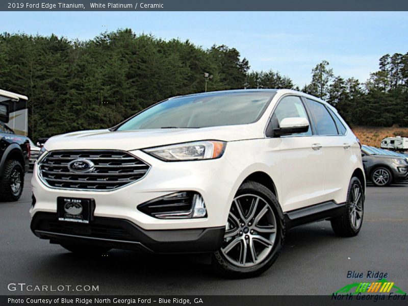 White Platinum / Ceramic 2019 Ford Edge Titanium