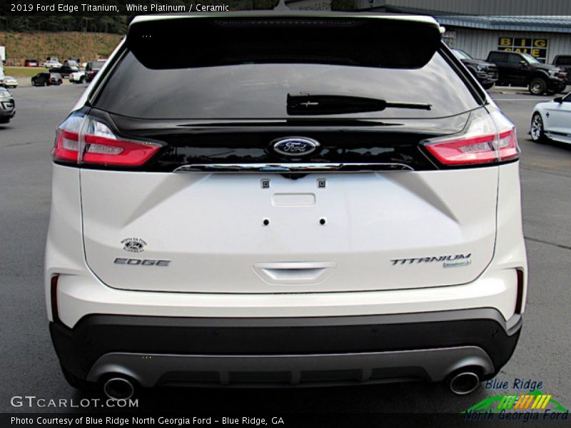 White Platinum / Ceramic 2019 Ford Edge Titanium