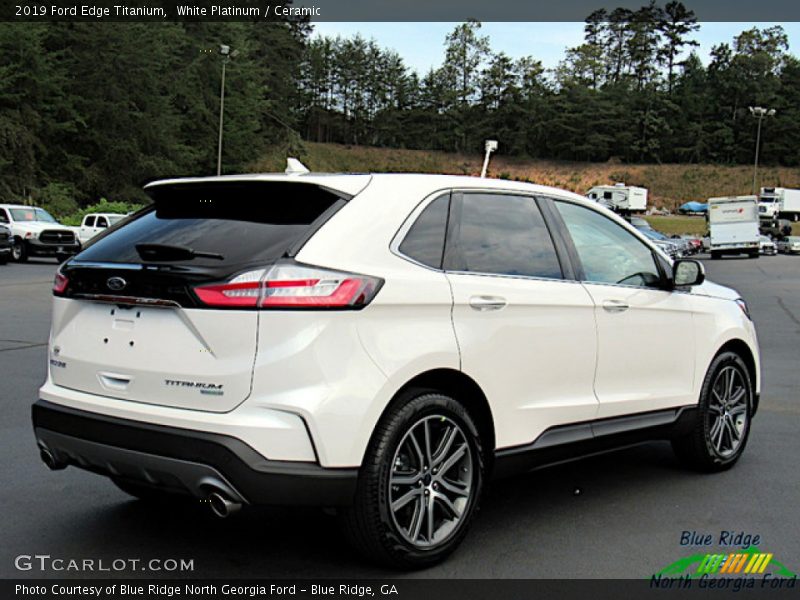 White Platinum / Ceramic 2019 Ford Edge Titanium