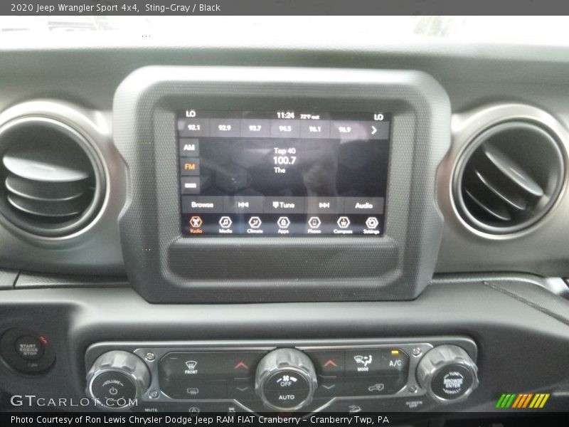 Controls of 2020 Wrangler Sport 4x4