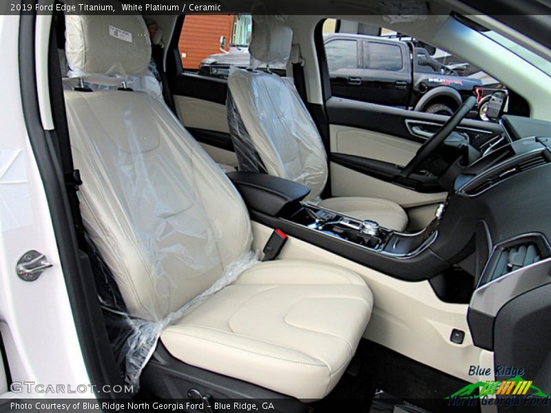 White Platinum / Ceramic 2019 Ford Edge Titanium