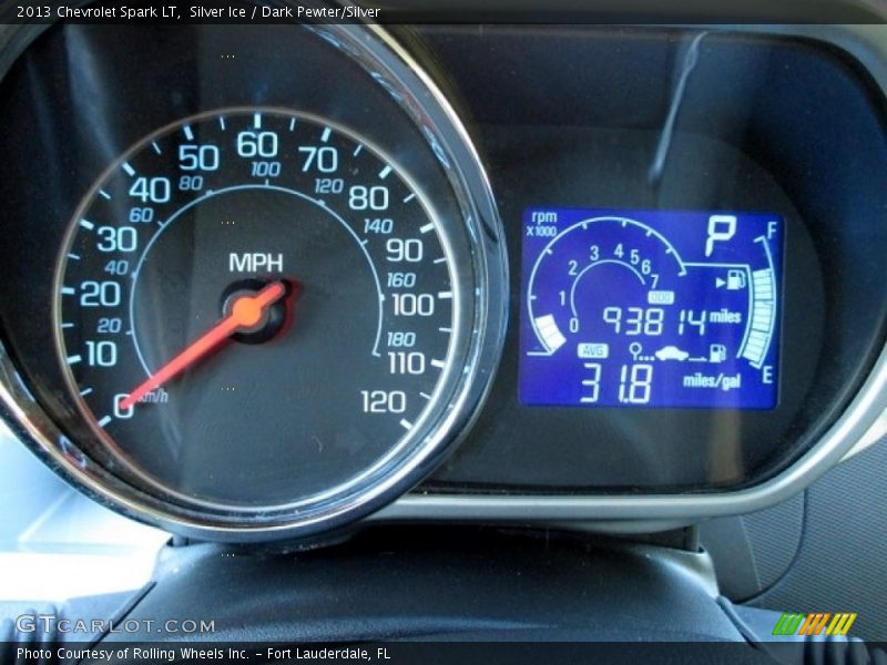 Silver Ice / Dark Pewter/Silver 2013 Chevrolet Spark LT