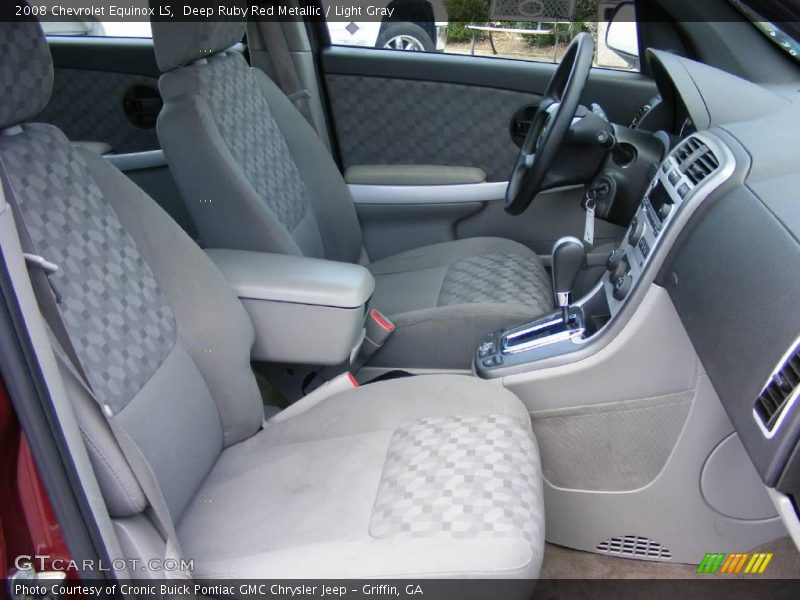 Deep Ruby Red Metallic / Light Gray 2008 Chevrolet Equinox LS