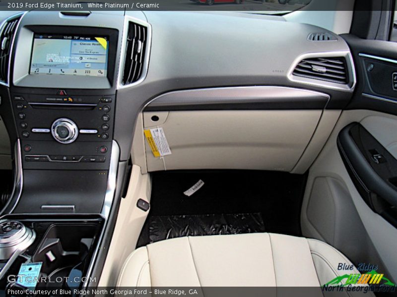 White Platinum / Ceramic 2019 Ford Edge Titanium