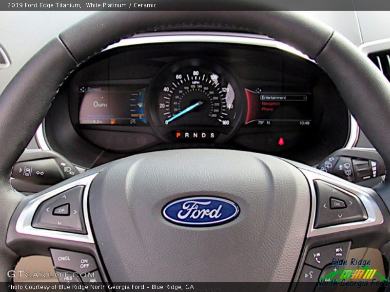 White Platinum / Ceramic 2019 Ford Edge Titanium
