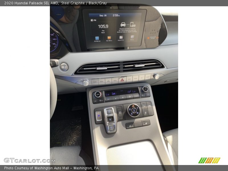 Controls of 2020 Palisade SEL AWD