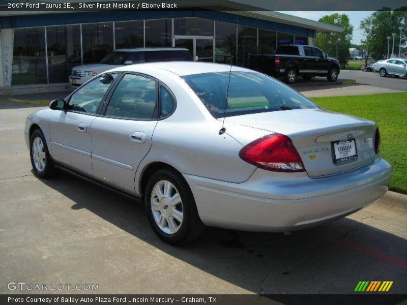 Silver Frost Metallic / Ebony Black 2007 Ford Taurus SEL