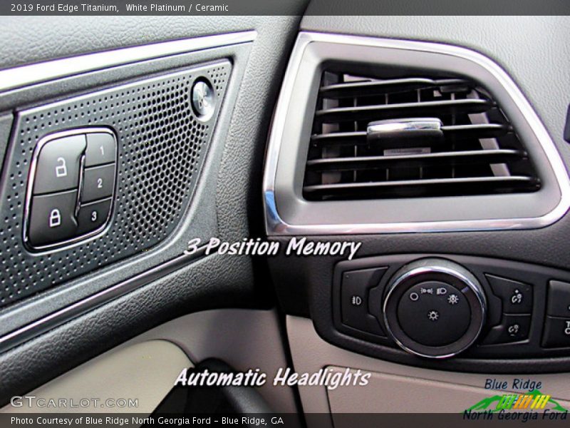 White Platinum / Ceramic 2019 Ford Edge Titanium