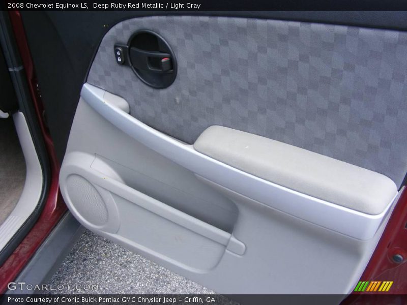 Deep Ruby Red Metallic / Light Gray 2008 Chevrolet Equinox LS