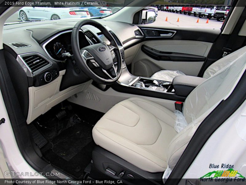White Platinum / Ceramic 2019 Ford Edge Titanium