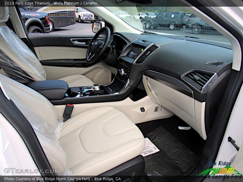 White Platinum / Ceramic 2019 Ford Edge Titanium