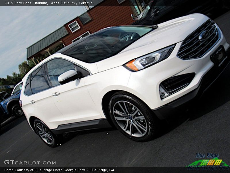 White Platinum / Ceramic 2019 Ford Edge Titanium